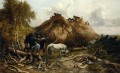 Clearing The Wood For The Iron Way farm animals Thomas Sidney Cooper